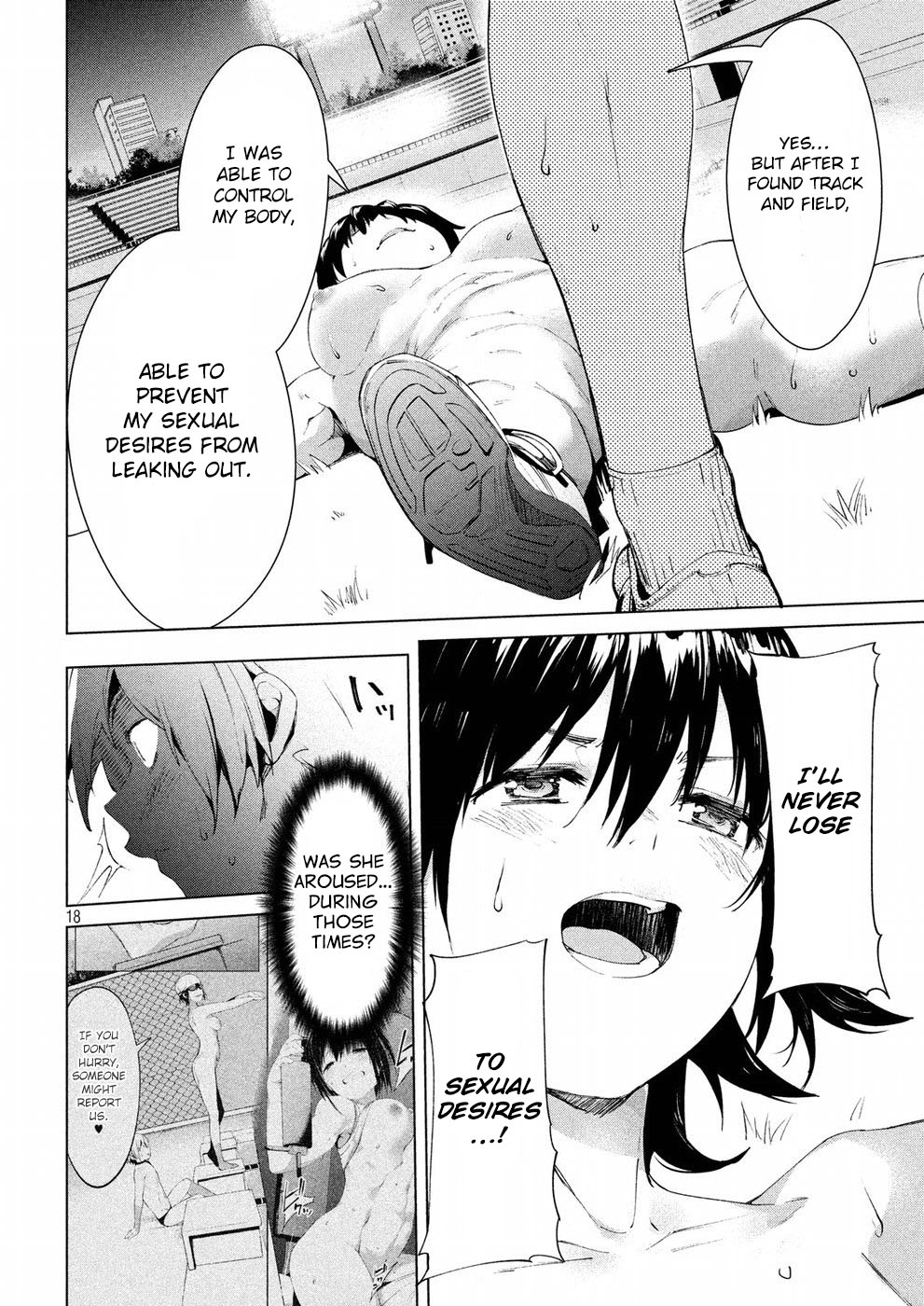 Megami no Sprinter Chapter 17 page 18 - Chapter 17: The 17th Day: A 100m Race