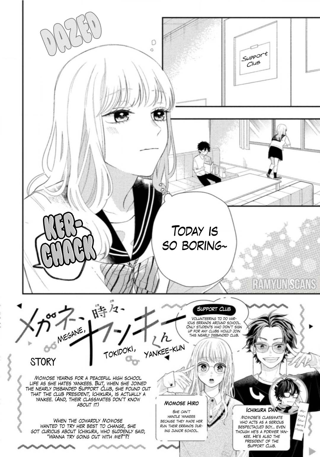 Megane, Tokidoki, Yankee-kun Chapter 6 page 3 - Chapter 6: Attacked by a Gal