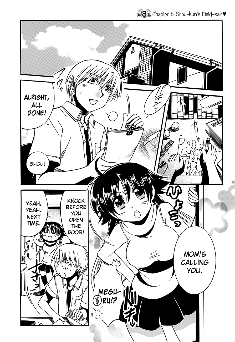 Megu Miruku Chapter 8 page 1 - Chapter 8: Shou-kun's Maid-san♥