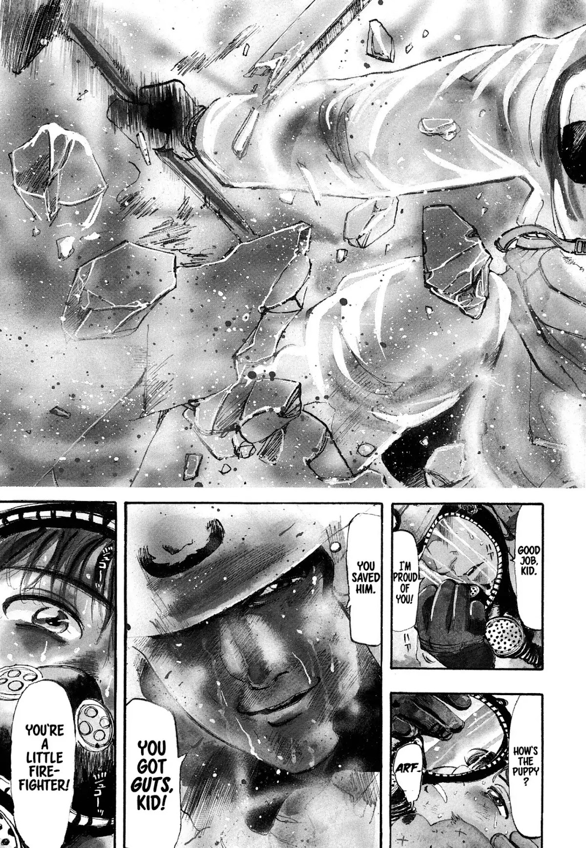 Megumi no Daigo Chapter 1.1 page 7 - Vol.1 Report #1: The Fool in the Firehouse