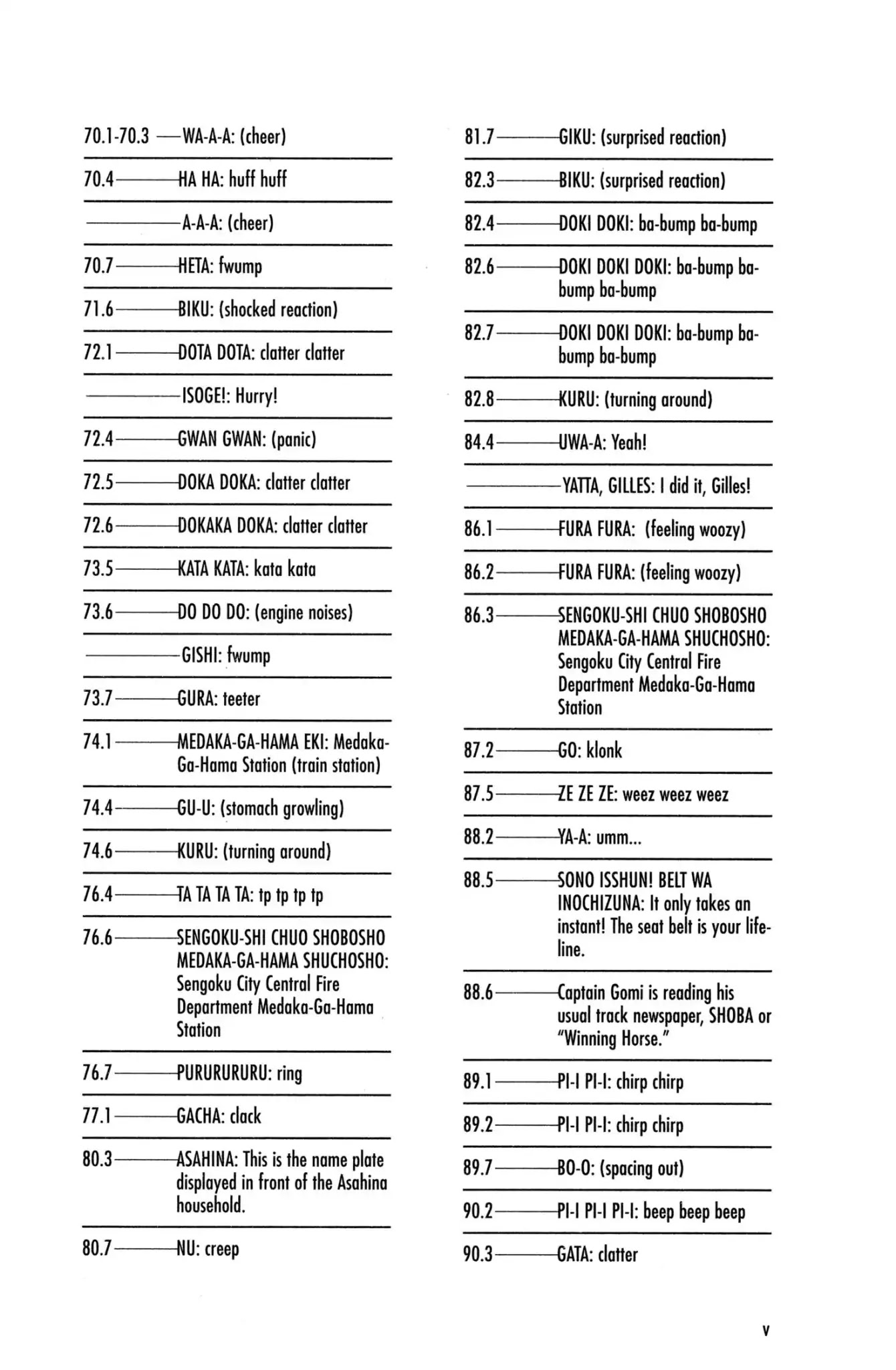 Megumi no Daigo Chapter 2.9-5 page 6 - Vol.2 Glossary