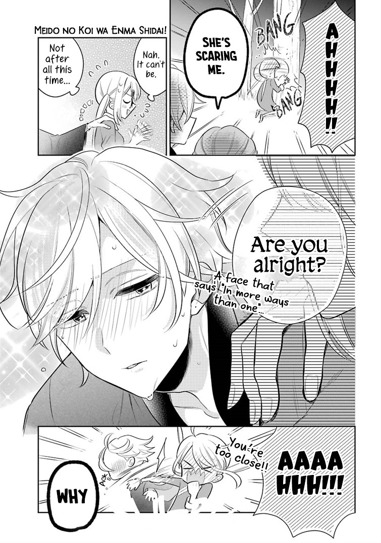 Meido no Koi wa Enma Shidai Chapter 19 page 5 - Chapter 19: Nursing
