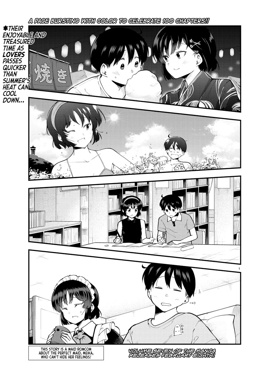 Meika-san Can't Conceal Her Emotions Chapter 100 page 3 - Chapter 100: Meika-san and the Second Term