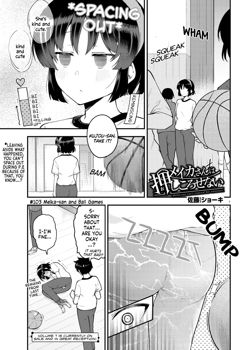 Meika-san Can't Conceal Her Emotions Chapter 103 page 1 - Chapter 103: Meika-san and Ball Games
