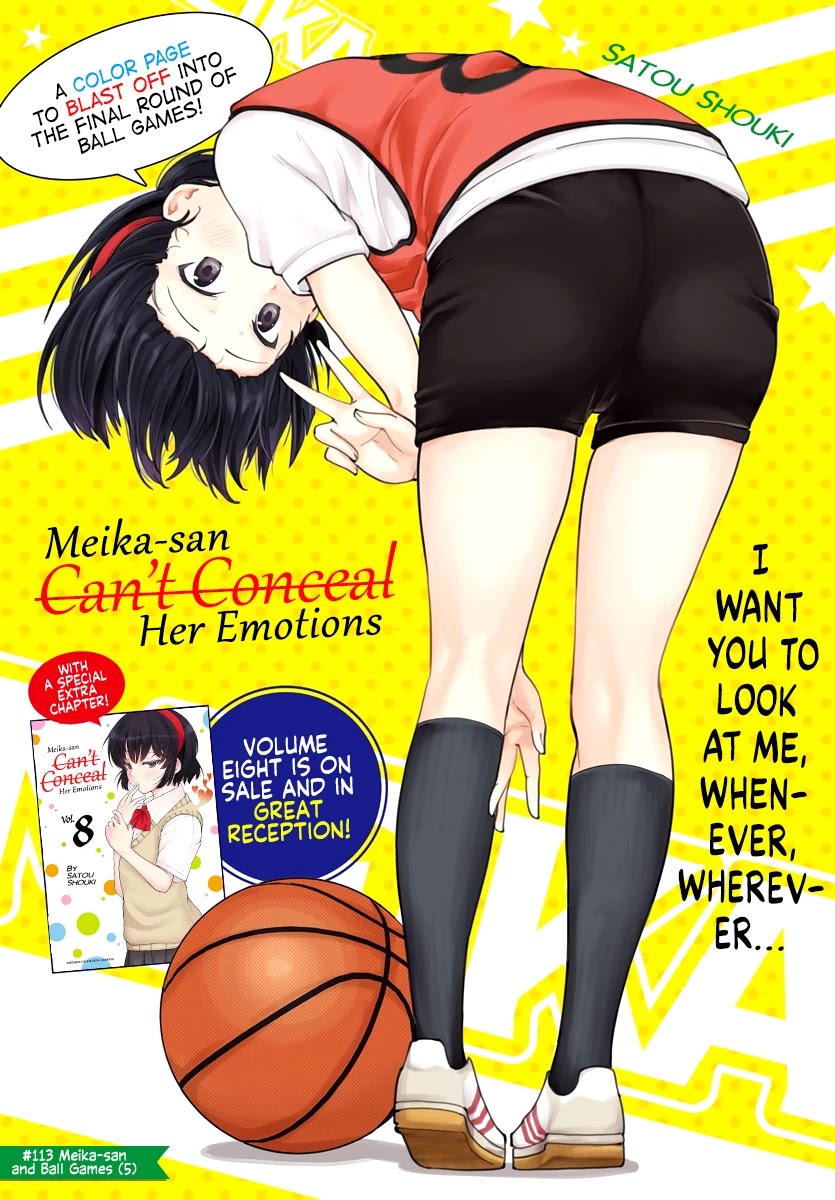 Meika-san Can't Conceal Her Emotions Chapter 113 page 1 - Chapter 113: Meika-san and Ball Games (5)