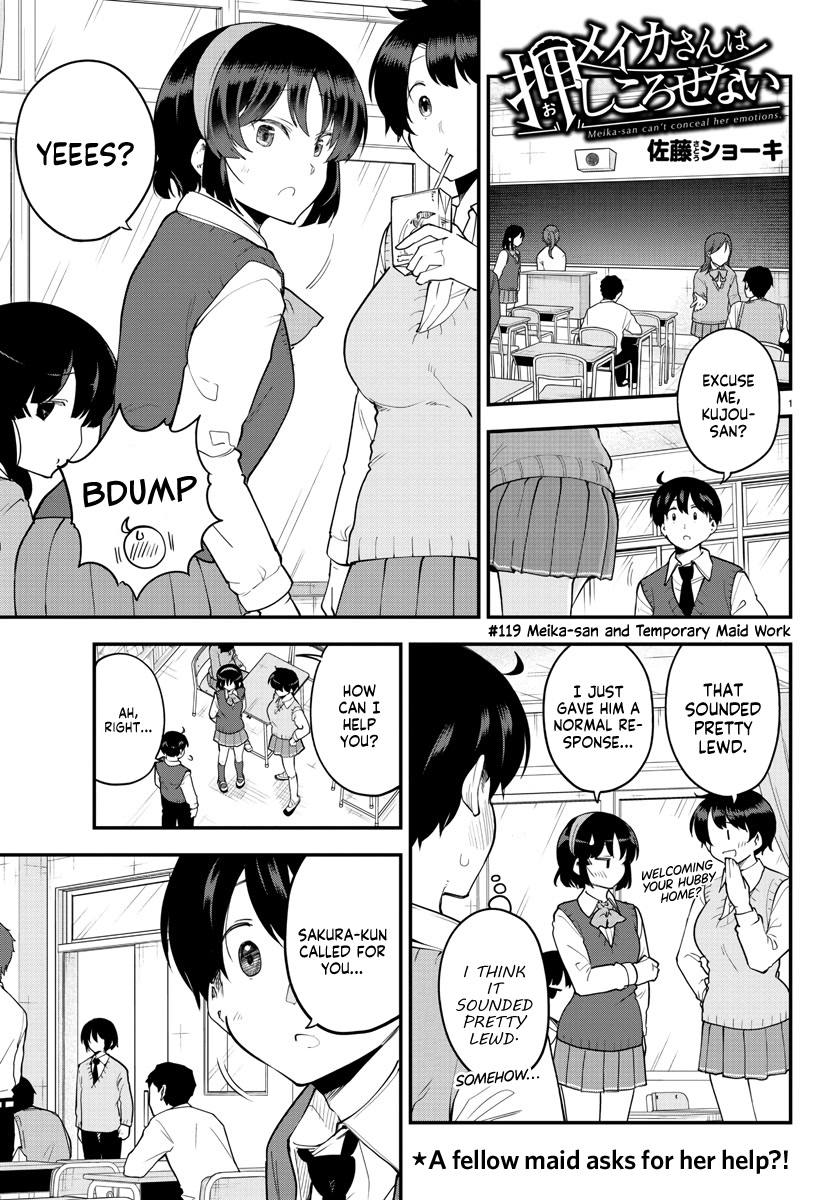 Meika-san Can't Conceal Her Emotions Chapter 119 page 2 - Chapter 119: Meika-san and Temporary Maid Work