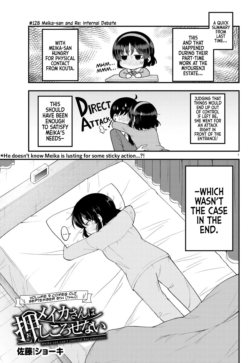 Meika-san Can't Conceal Her Emotions Chapter 128 page 1 - Chapter 128: Meika-san and Re: Internal Debate
