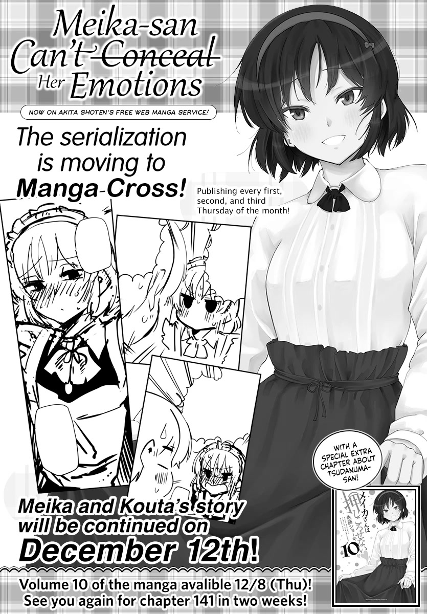 Meika-san Can't Conceal Her Emotions Chapter 140 page 1 - Chapter 140: Meika-san and Report