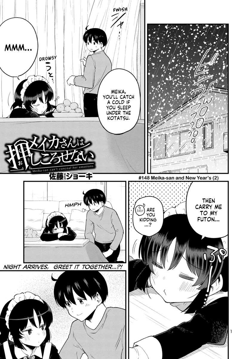 Meika-san Can't Conceal Her Emotions Chapter 148 page 1 - Chapter 148: Meika-san and New Year’s (2)