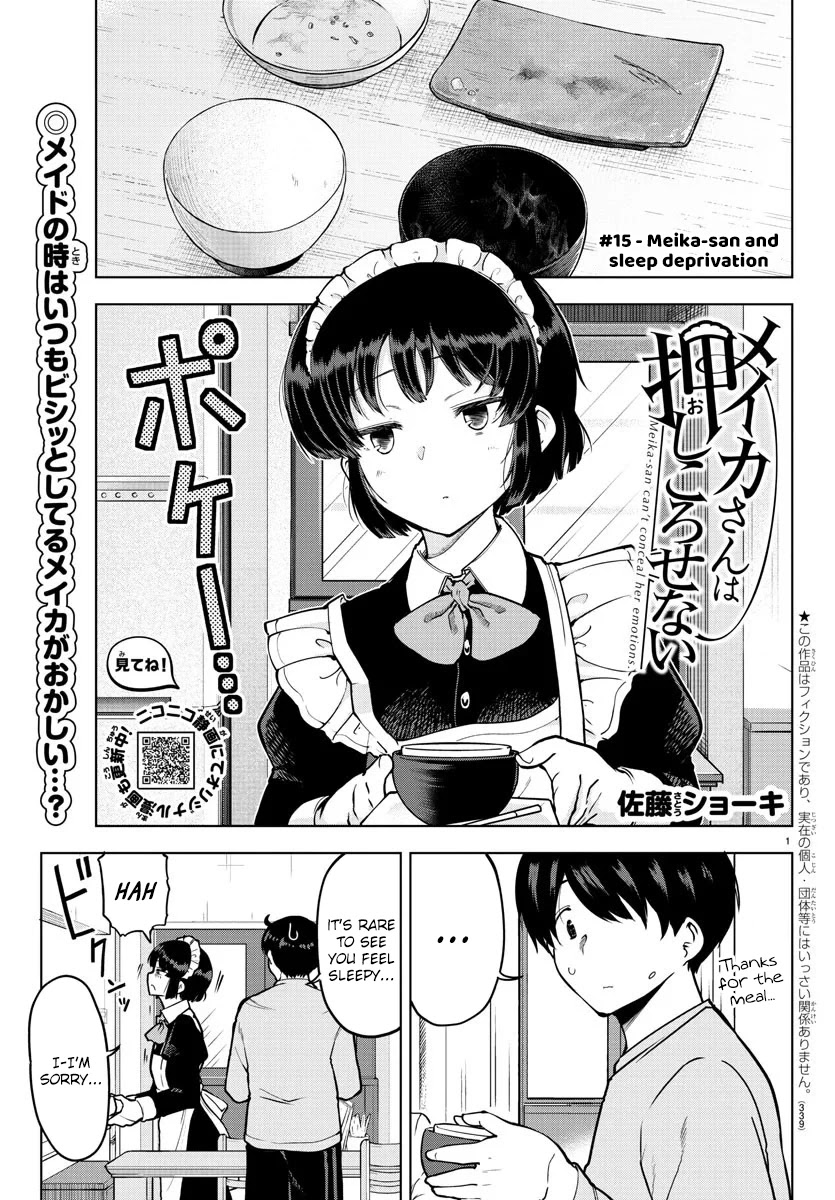 Meika-san Can't Conceal Her Emotions Chapter 15 page 1 - Chapter 15: Meika-san and Sleep Deprivation