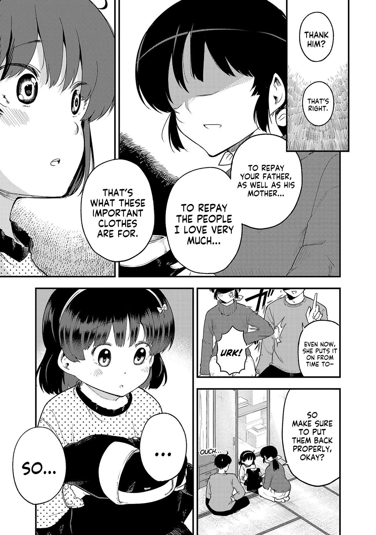 Meika-san Can't Conceal Her Emotions Chapter 153.1 page 3 - Chapter 153.1: Special Chapter: Mom's Dress