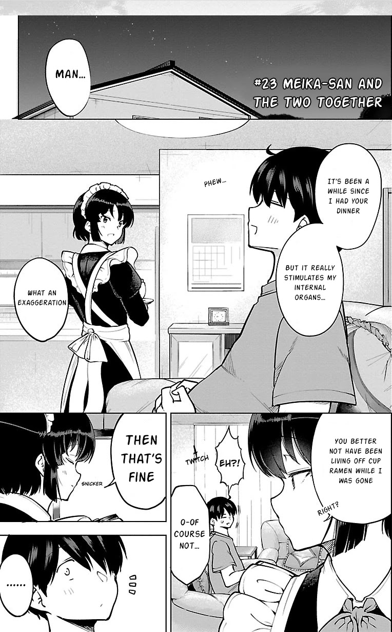 Meika-san Can't Conceal Her Emotions Chapter 23 page 1 - Chapter 23: Meika-san and the two together