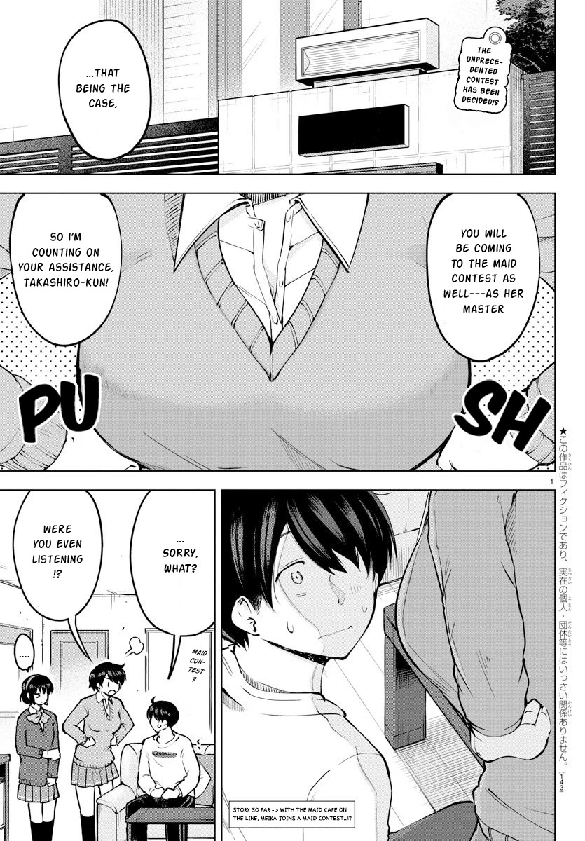 Meika-san Can't Conceal Her Emotions Chapter 32 page 1 - Chapter 32: Meika-san and Maid Contest