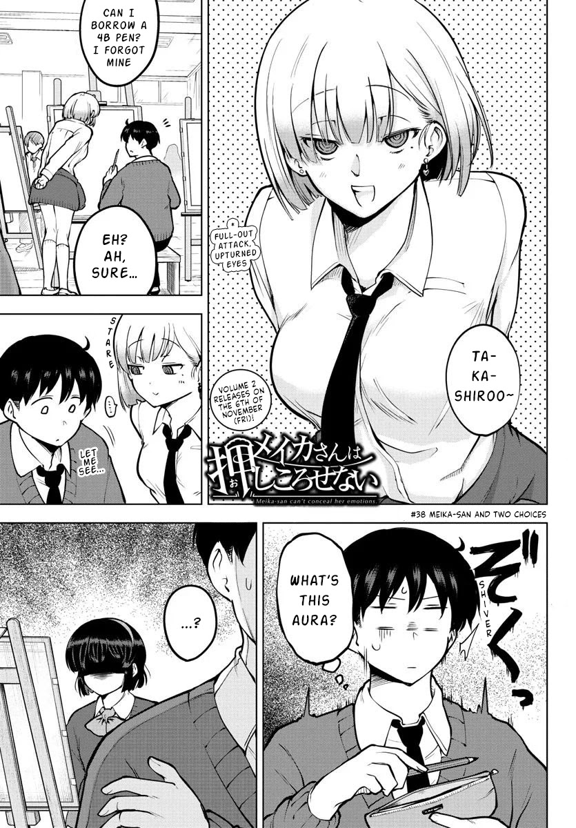 Meika-san Can't Conceal Her Emotions Chapter 38 page 1 - Chapter 38: Meika-san and Two Choices