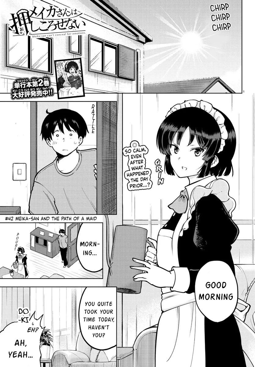 Meika-san Can't Conceal Her Emotions Chapter 42 page 1 - Chapter 42: Meika-san and the Path of a Maid