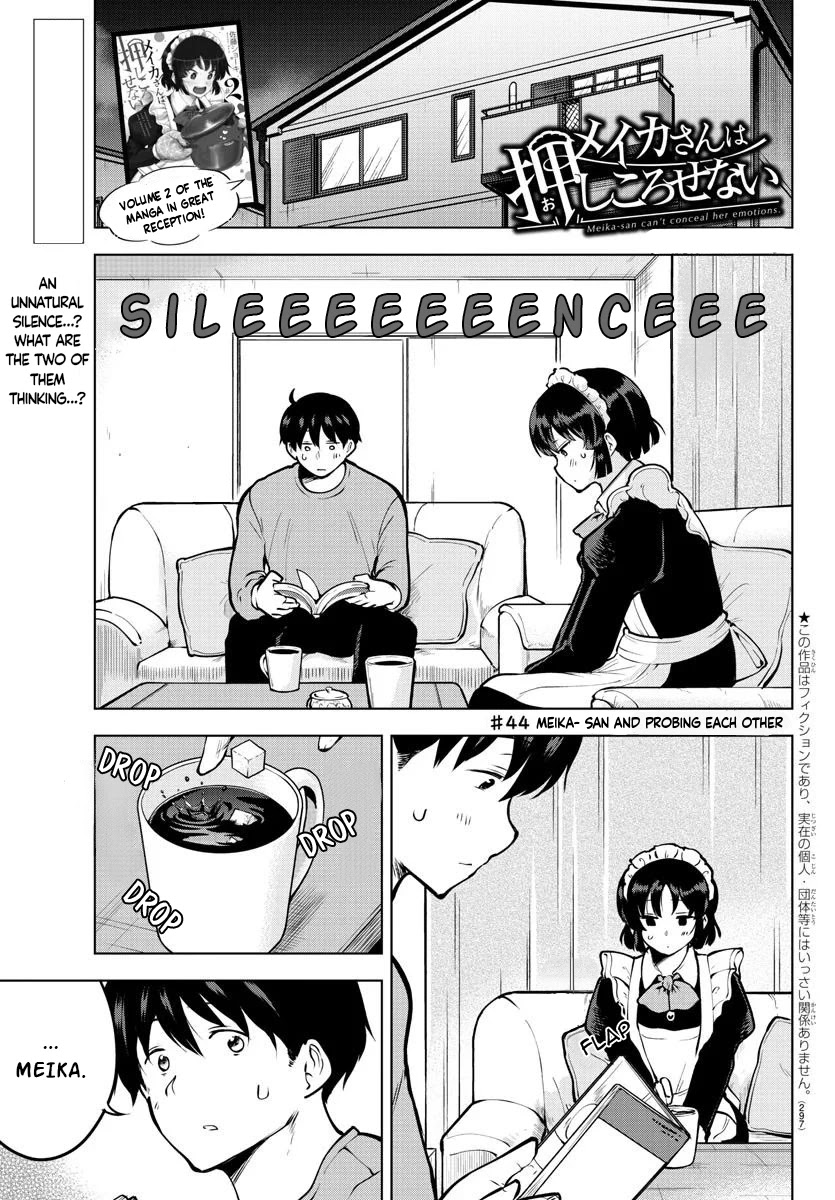 Meika-san Can't Conceal Her Emotions Chapter 44 page 1 - Chapter 44: Meika-san and Probing Each-other