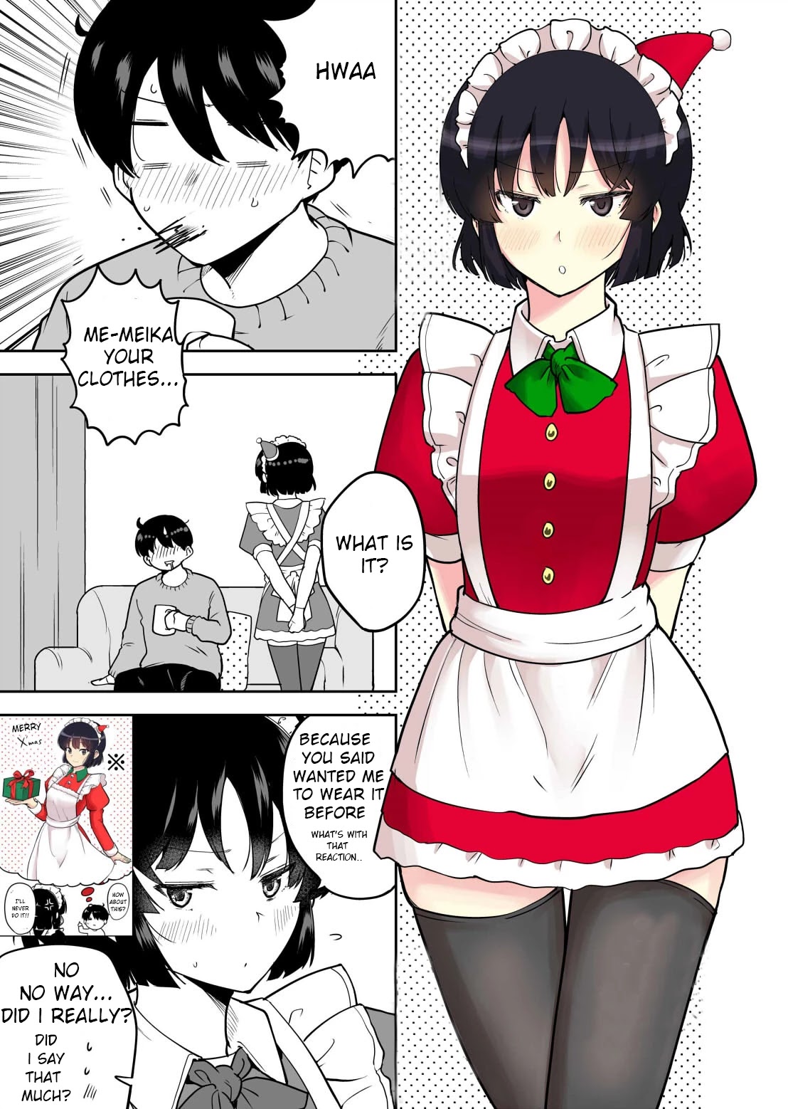 Meika-san Can't Conceal Her Emotions Chapter 46.5 page 2 - Chapter 46.5: Meika-San Twitter Christmas Special
