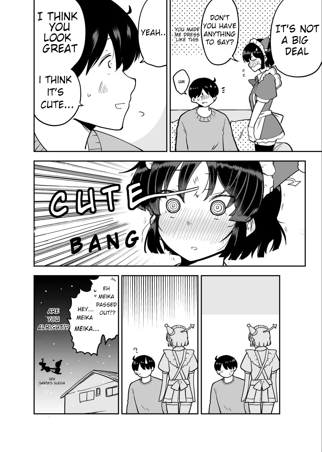 Meika-san Can't Conceal Her Emotions Chapter 46.5 page 3 - Chapter 46.5: Meika-San Twitter Christmas Special