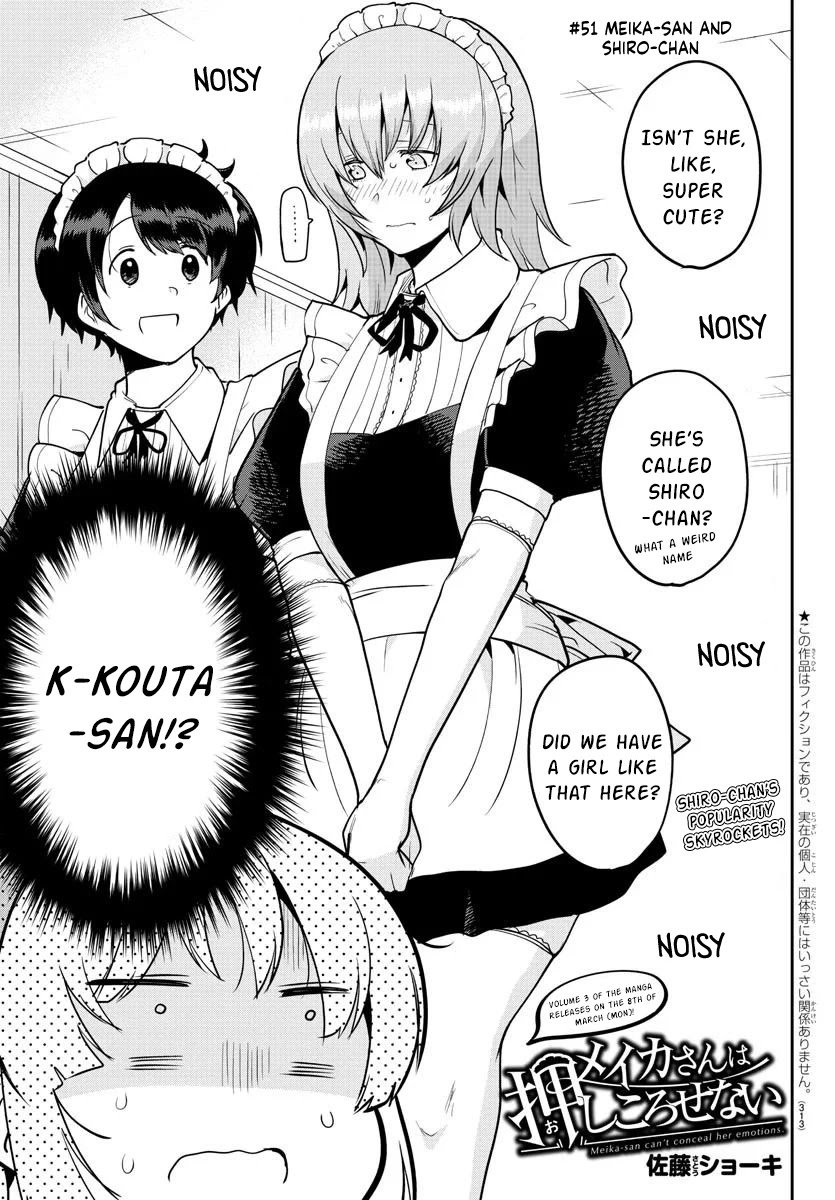 Meika-san Can't Conceal Her Emotions Chapter 51 page 1 - Chapter 51: Meika-san and Shiro-chan