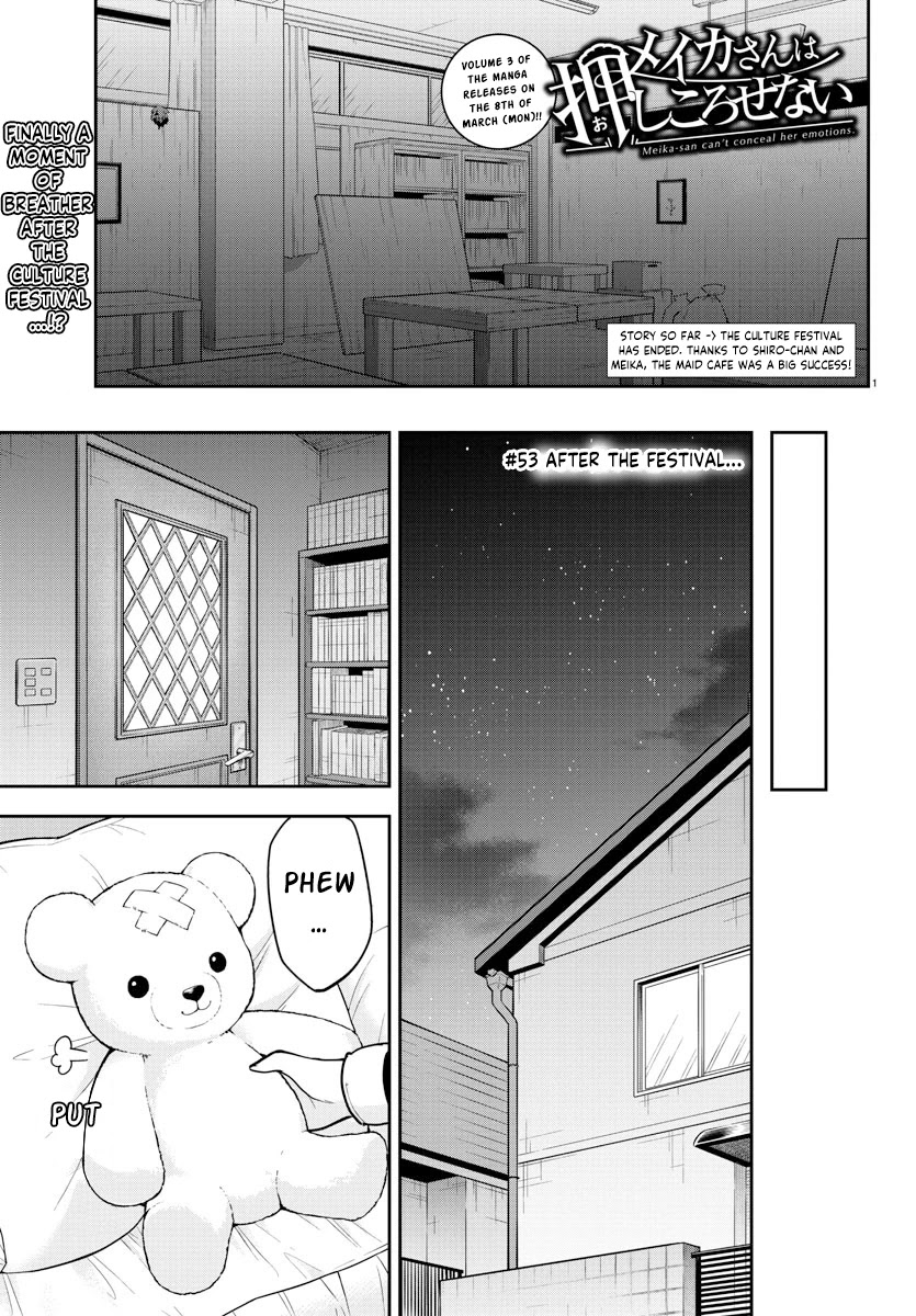 Meika-san Can't Conceal Her Emotions Chapter 53 page 1 - Chapter 53: After the Culture Festival