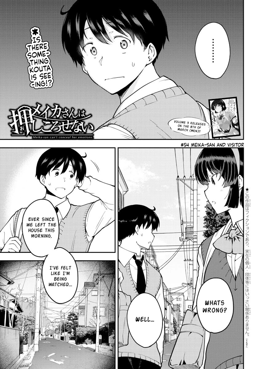 Meika-san Can't Conceal Her Emotions Chapter 54 page 1 - Chapter 54: Meika-san and Visitor