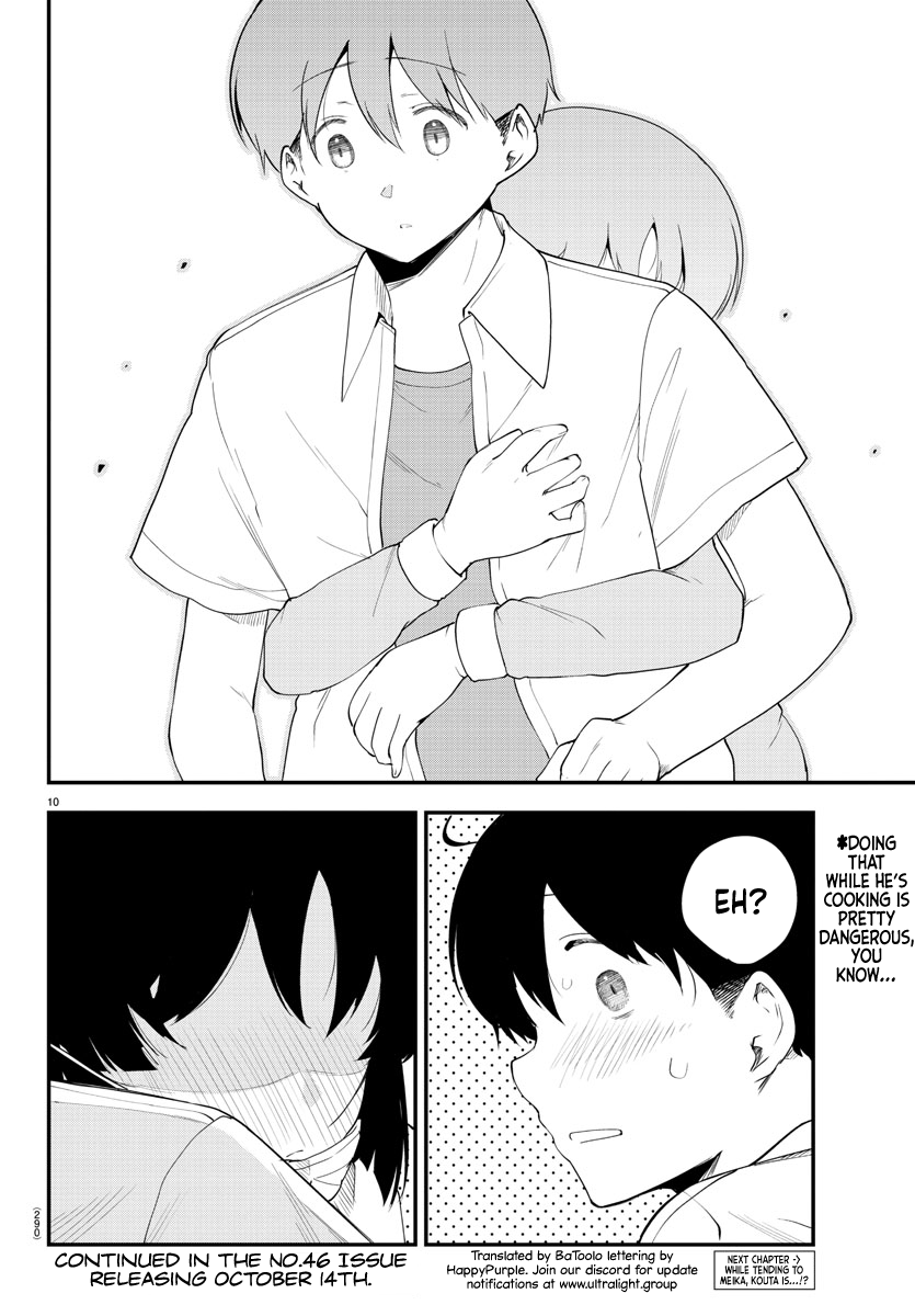 Meika-san Can't Conceal Her Emotions Chapter 85 page 10 - Chapter 85: Kouta-kun and Nursing