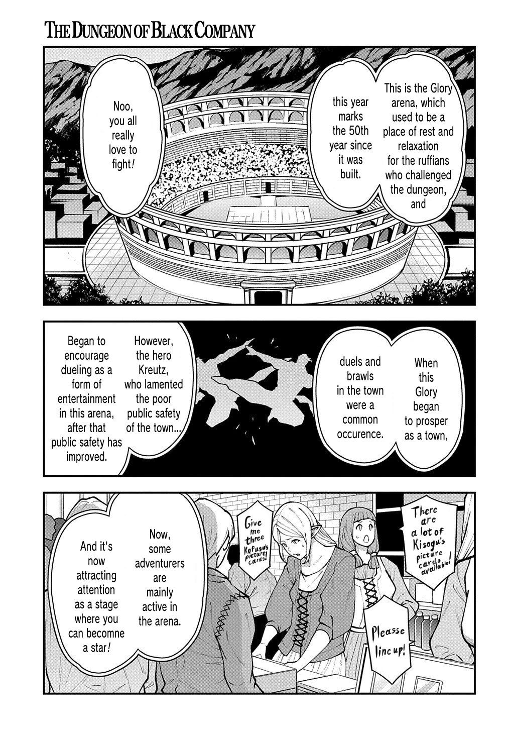 Meikyuu Black Company Chapter 32 page 19 - Chapter 32: Fight! Ninomiya Kinji.