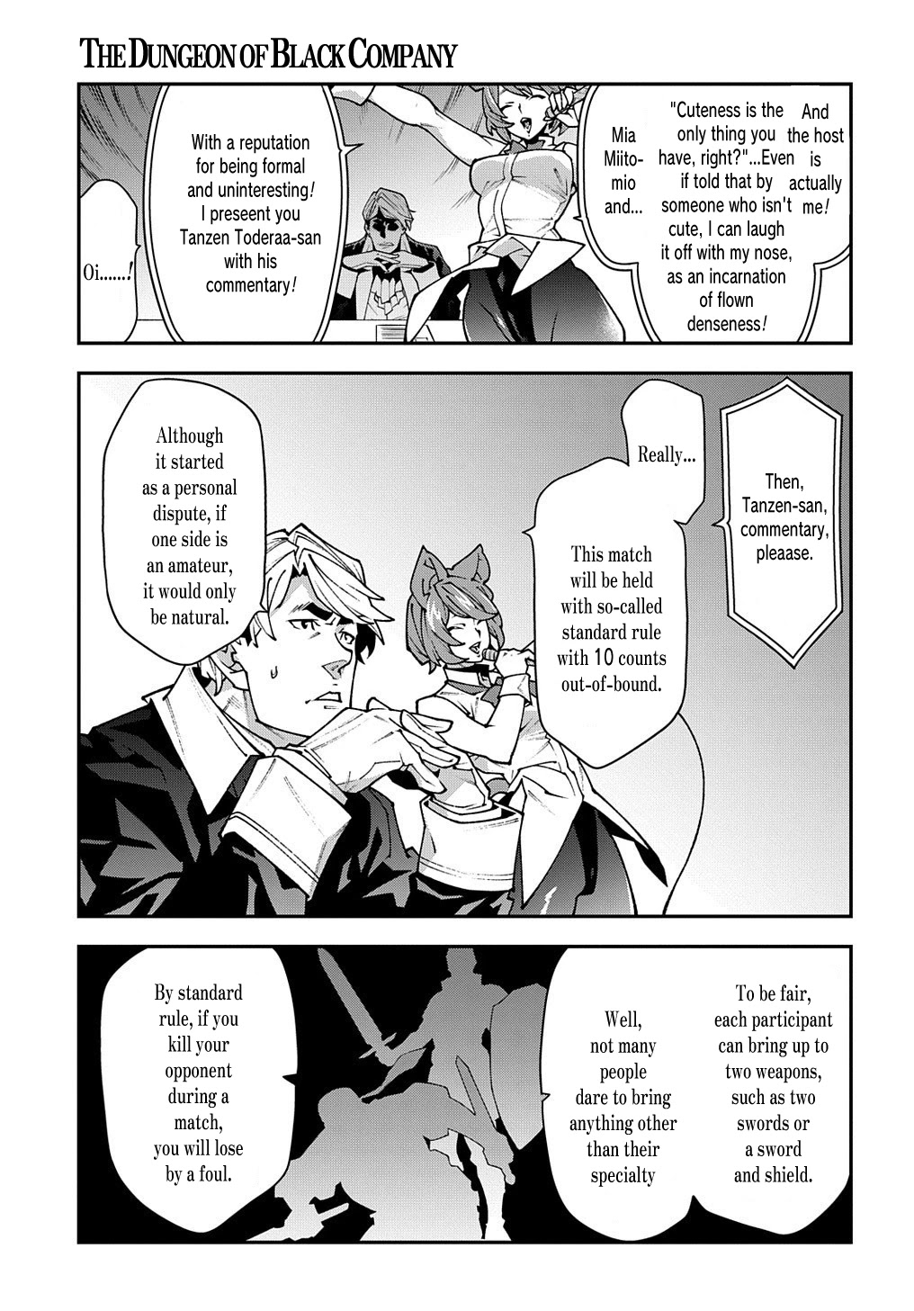 Meikyuu Black Company Chapter 32 page 21 - Chapter 32: Fight! Ninomiya Kinji.