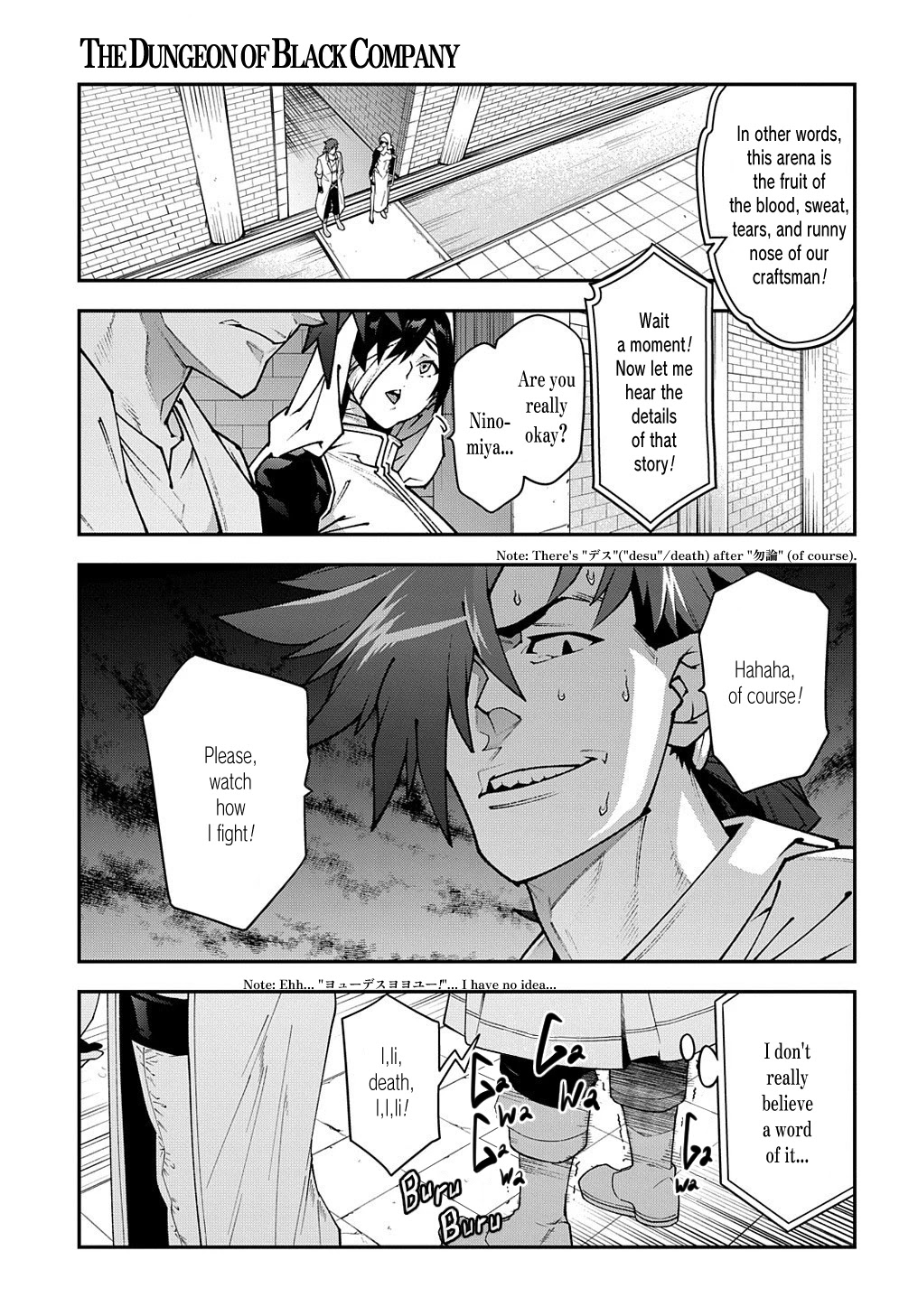 Meikyuu Black Company Chapter 32 page 23 - Chapter 32: Fight! Ninomiya Kinji.