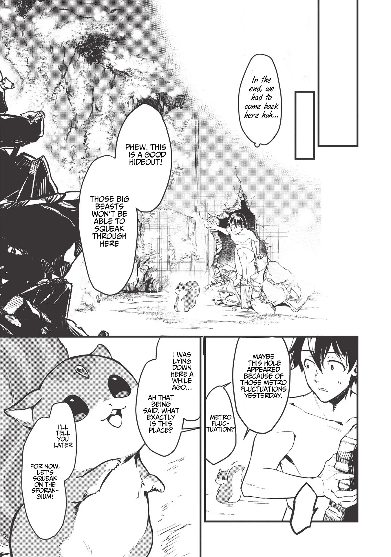 Meikyuu Metro - Mezametara Saikyoushoku Datta node Shima Risu o Tsurete Shinsekai o Aruku Chapter 1 page 19 - Chapter 1: Scene 1