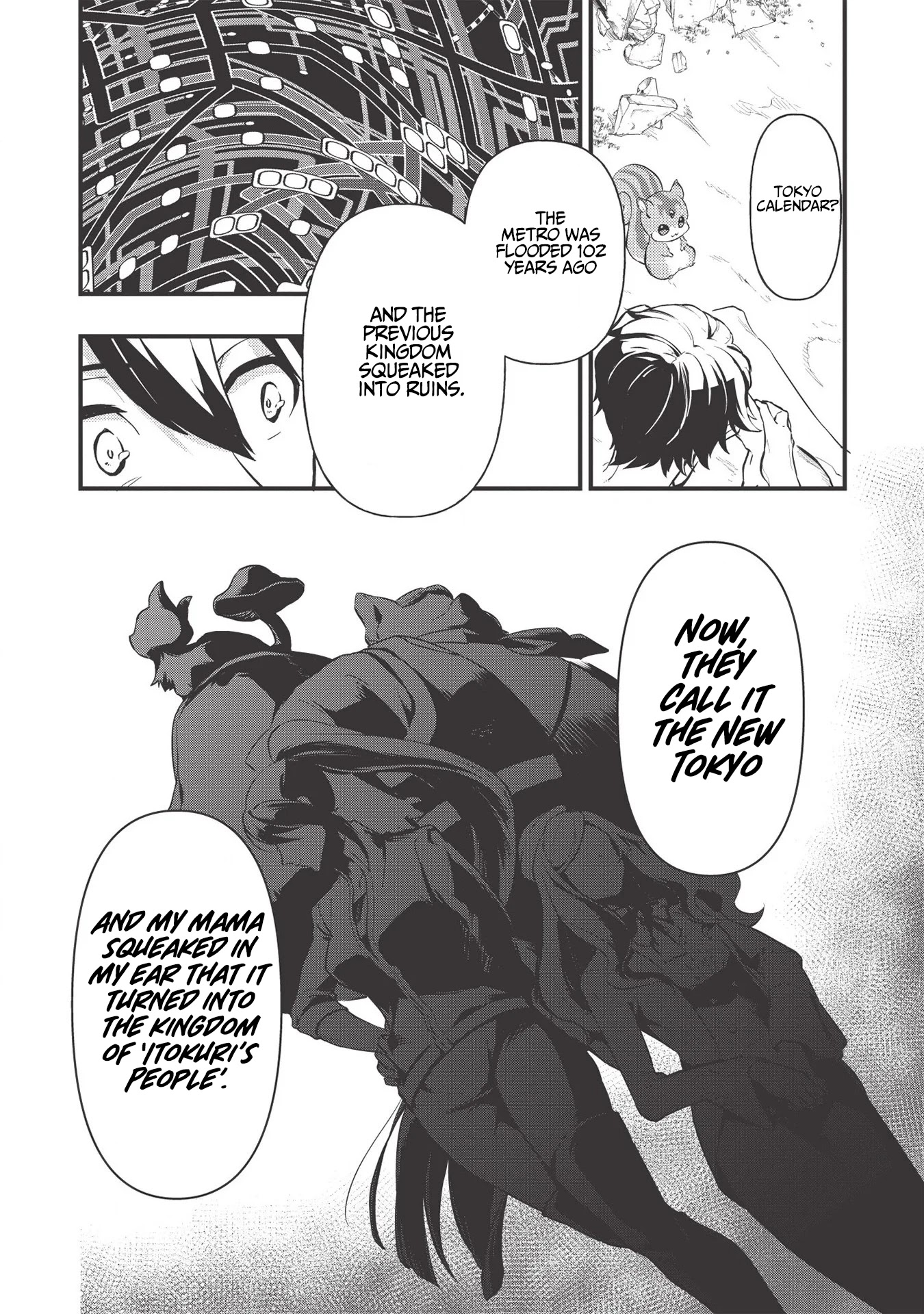 Meikyuu Metro - Mezametara Saikyoushoku Datta node Shima Risu o Tsurete Shinsekai o Aruku Chapter 1 page 26 - Chapter 1: Scene 1