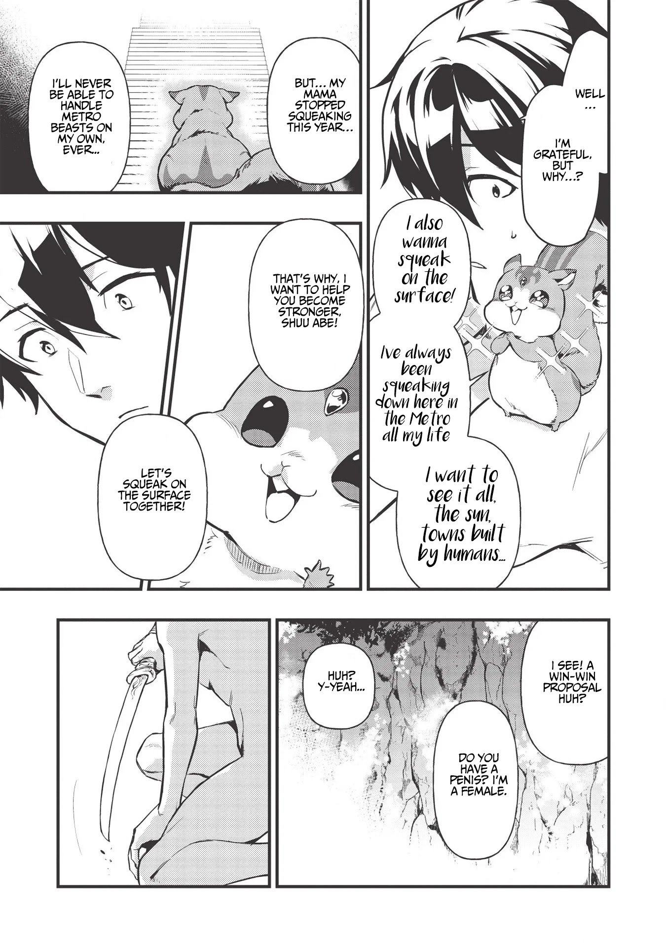 Meikyuu Metro - Mezametara Saikyoushoku Datta node Shima Risu o Tsurete Shinsekai o Aruku Chapter 1 page 41 - Chapter 1: Scene 1