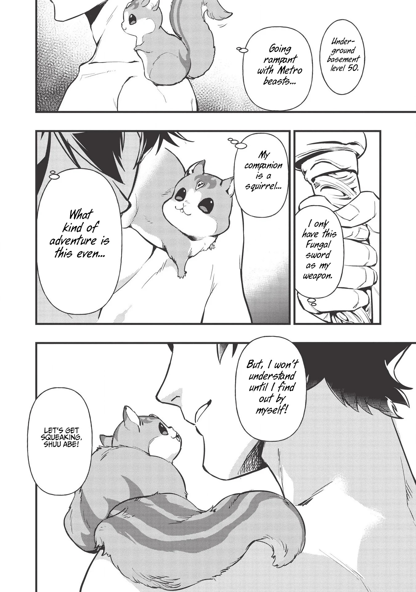 Meikyuu Metro - Mezametara Saikyoushoku Datta node Shima Risu o Tsurete Shinsekai o Aruku Chapter 1 page 42 - Chapter 1: Scene 1