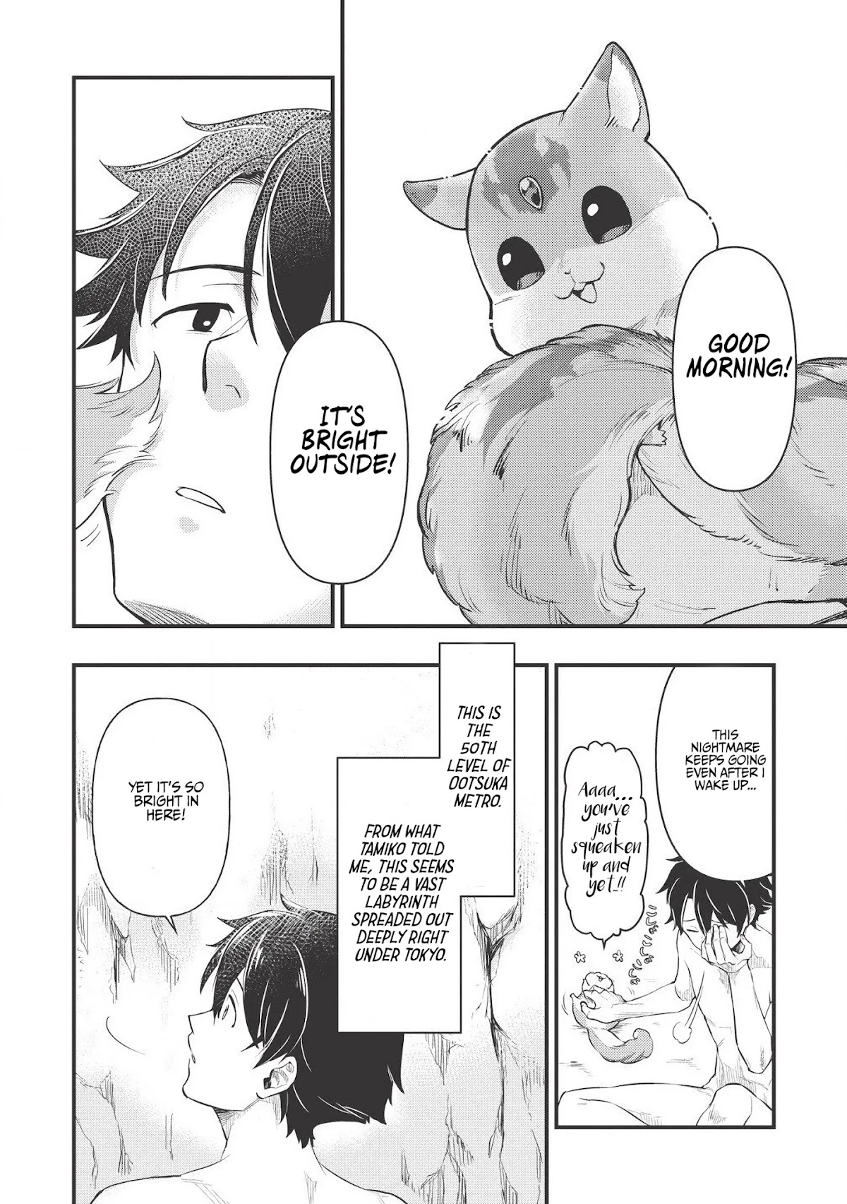 Meikyuu Metro - Mezametara Saikyoushoku Datta node Shima Risu o Tsurete Shinsekai o Aruku Chapter 2 page 3 - Chapter 2: Scene 2