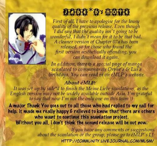 Meine Liebe Chapter 7.5 page 2 - Chapter 7.5