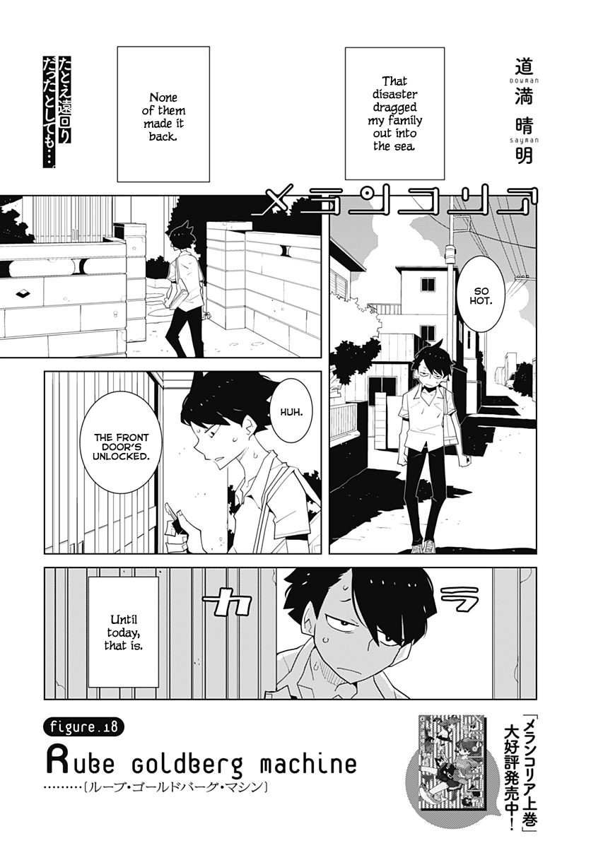 Melancholia Chapter 18 page 1 - Chapter 18: Rube Goldberg Machine
