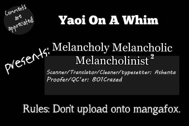 Melancholy Melancholic Melancholinist Chapter 2 page 1 - Chapter 2