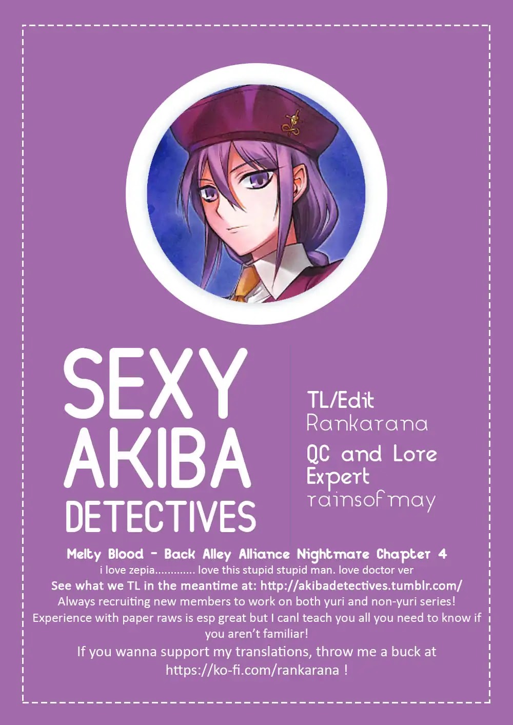 Melty Blood - Back Alley Alliance Nightmare Chapter 4 page 35 - Chapter 4