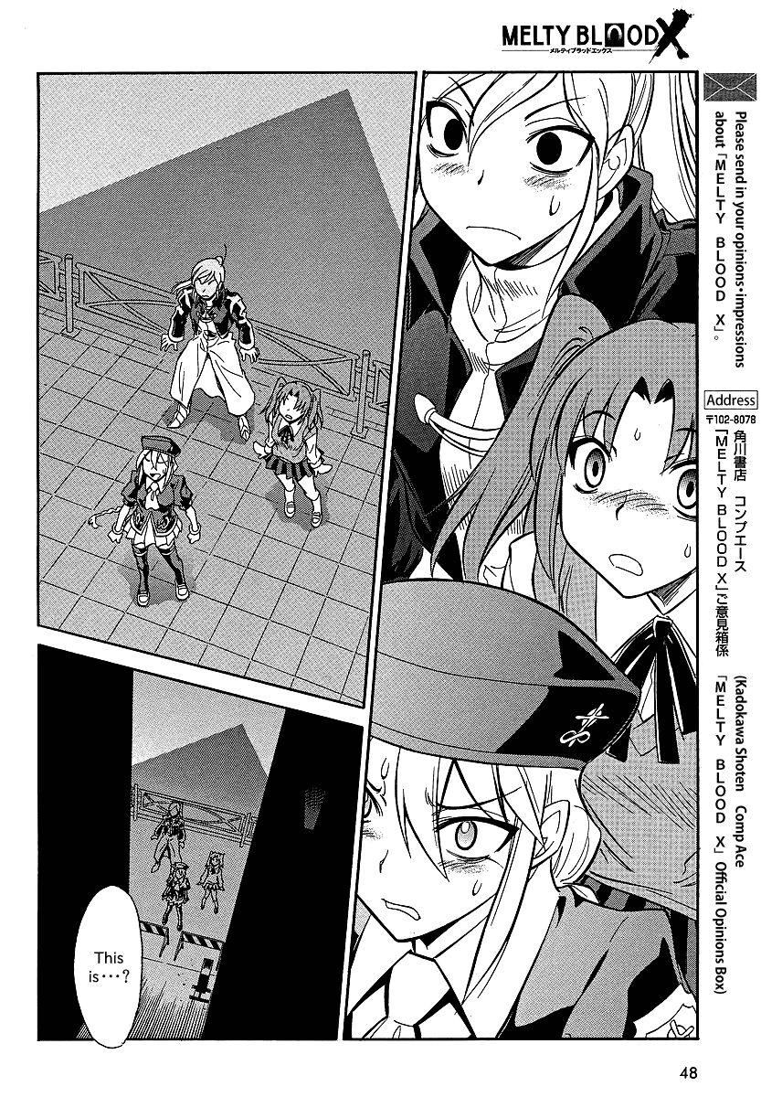 Melty Blood X Chapter 1.2 page 21 - Chapter 1 v2 : Route1 - Back Alley Pyramid Night
