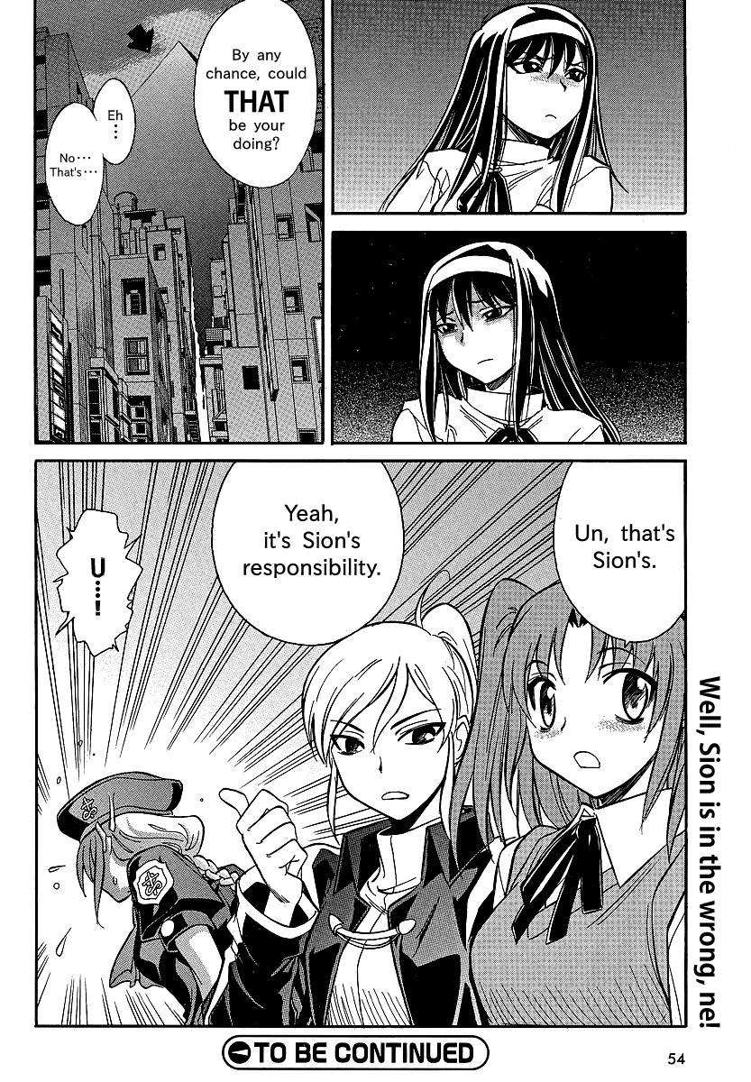 Melty Blood X Chapter 1.2 page 27 - Chapter 1 v2 : Route1 - Back Alley Pyramid Night