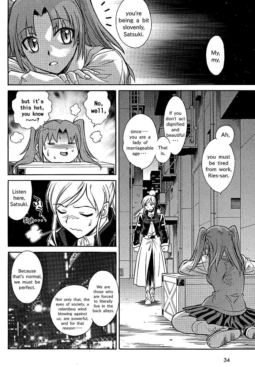 Melty Blood X Chapter 1.2 page 7 - Chapter 1 v2 : Route1 - Back Alley Pyramid Night