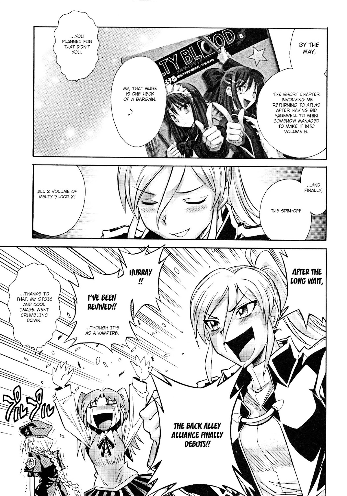 Melty Blood X Chapter 12.2 page 9 - Chapter 12.2 : Type-Moon Ace Magazine - Extra 2