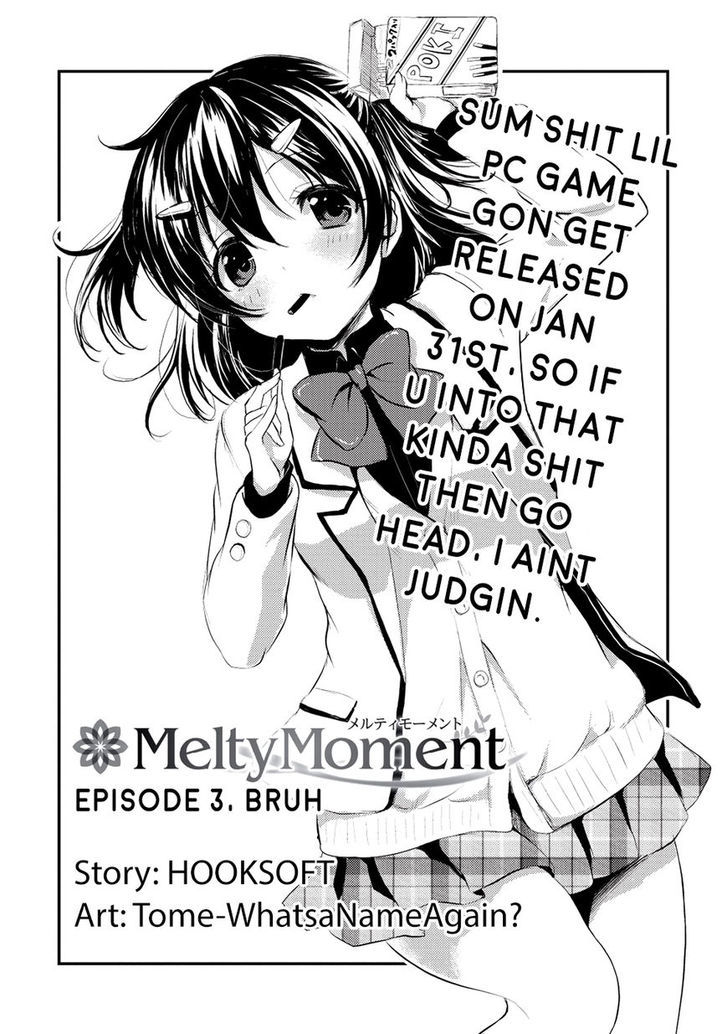 Melty Moment Chapter 3.1 page 2 - Chapter 3.1 : Melty Moment Ch. 3 Hilarious Hood Translation