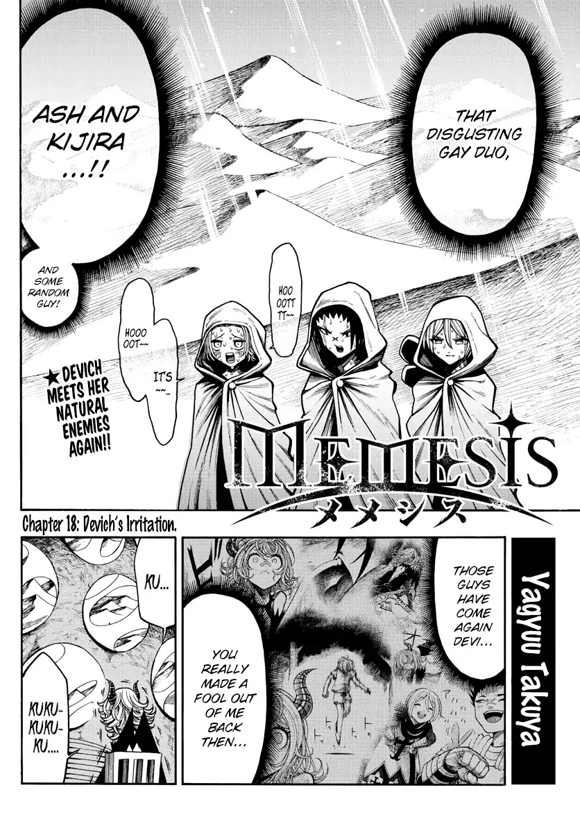 Memesis (Yagyuu Takuya) Chapter 18 page 3 - Chapter 18: Devich's Irritation