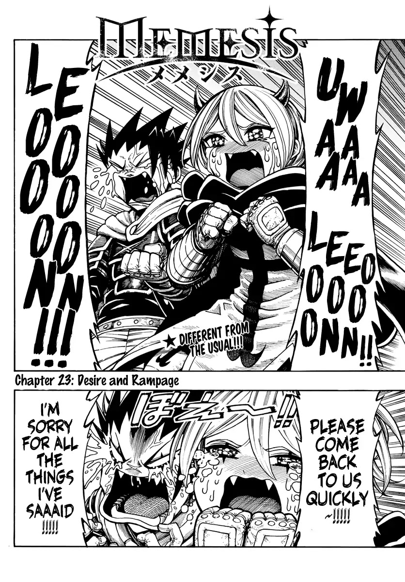 Memesis (Yagyuu Takuya) Chapter 23 page 3 - Chapter 23: Desire and Rampage