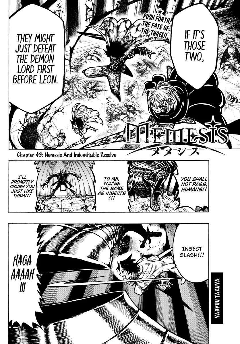 Memesis (Yagyuu Takuya) Chapter 43 page 3 - Chapter 43: Nemesis and Indomitable Resolve
