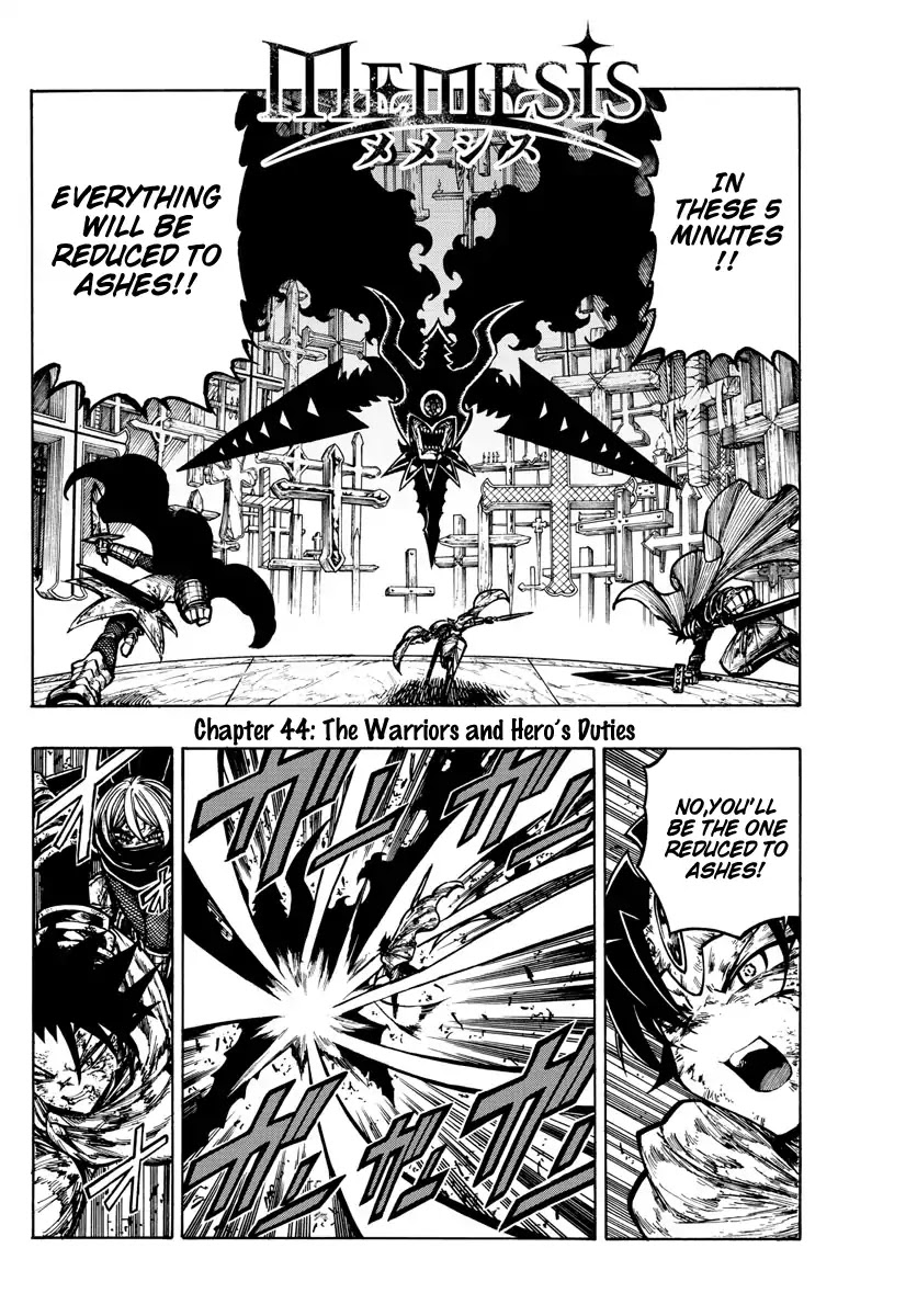 Memesis (Yagyuu Takuya) Chapter 44 page 3 - Chapter 44: The Warriors and Hero's Duties