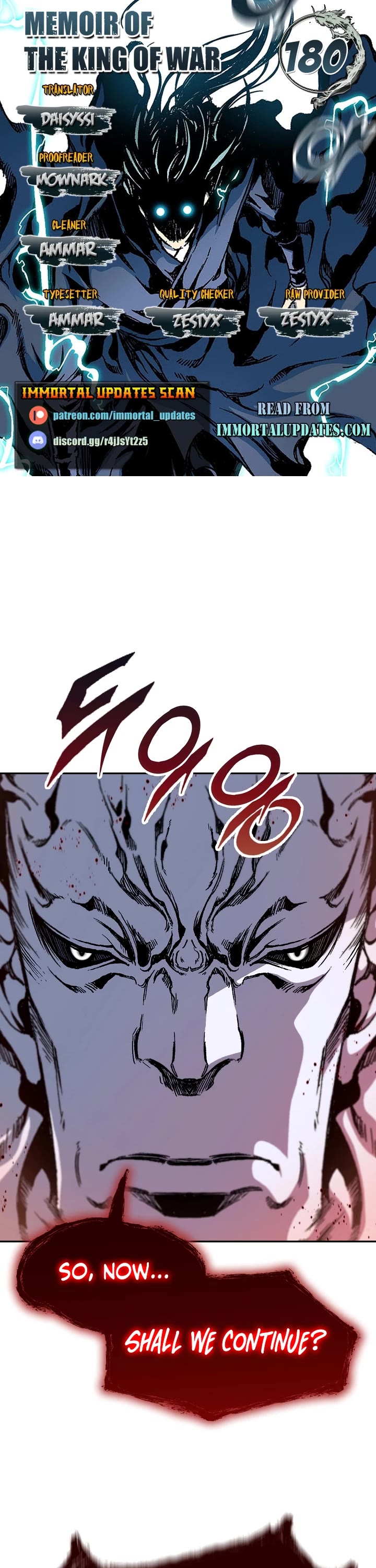 Memoir Of The King Of War Chapter 180 page 1 - Chapter 180