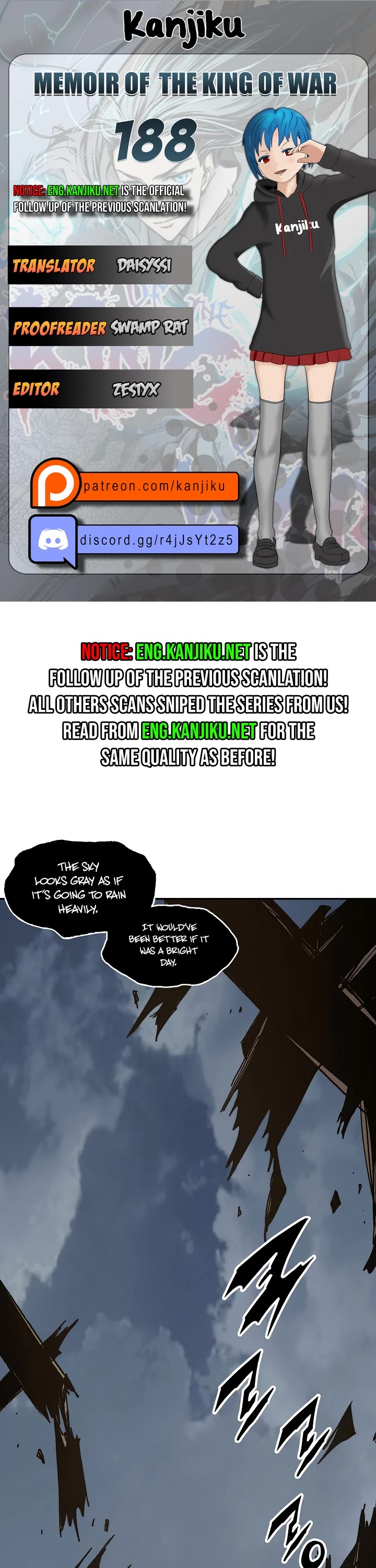 Memoir Of The King Of War Chapter 188 page 1 - Chapter 188