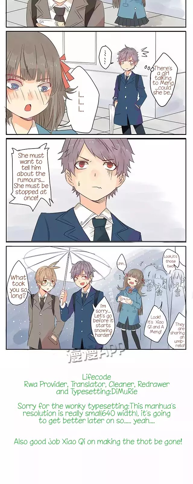 Meng Never Falls in Love Chapter 2 page 6 - Chapter 2: Confession